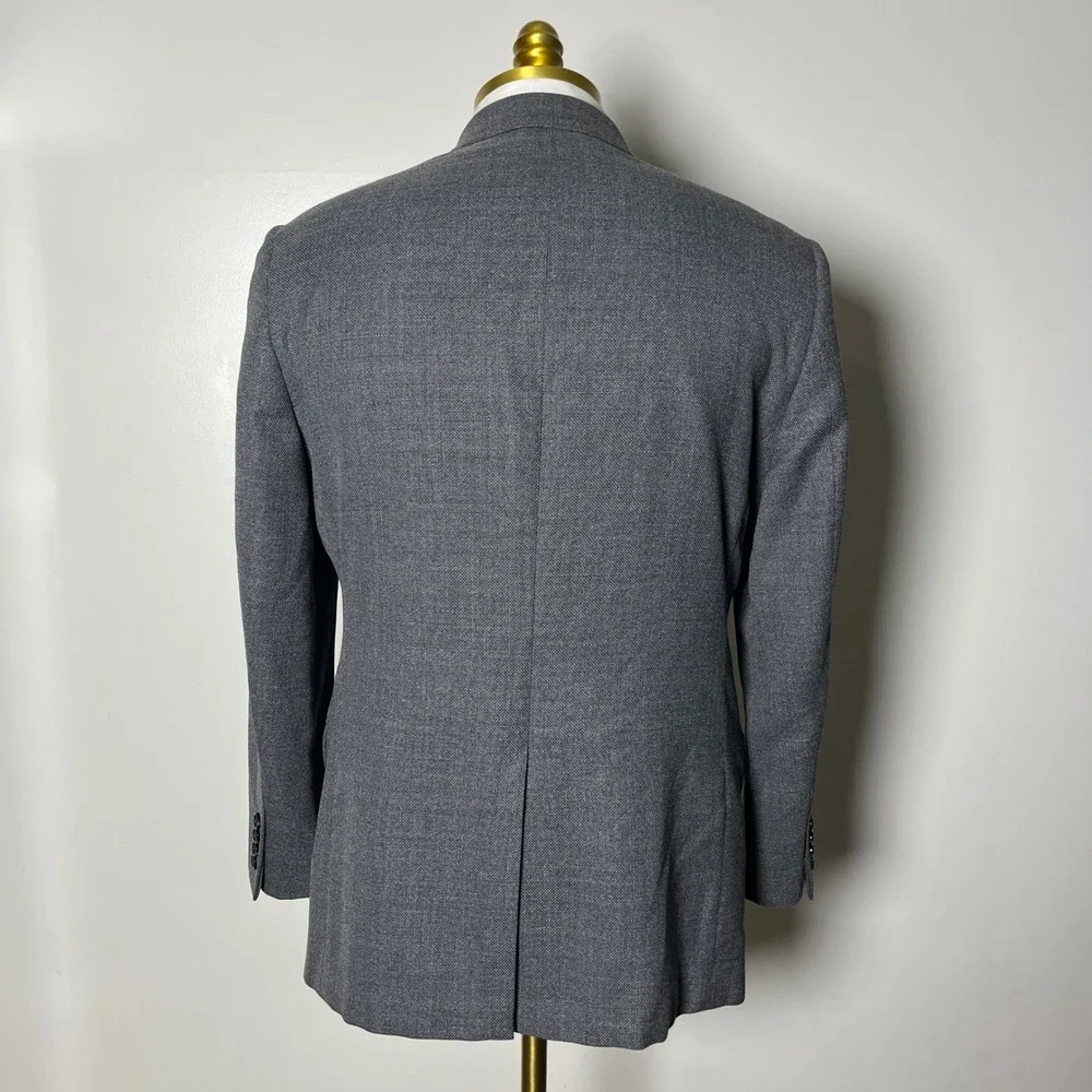 Brooks Brothers Sport Coat Mens 42S Gray Solid 1818 Fitzgerald Reda Wool Blazer‎